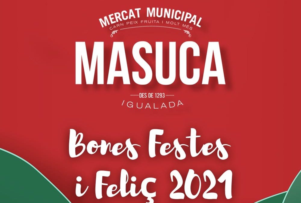 Els botiguers del Mercat us feliciten les Festes!